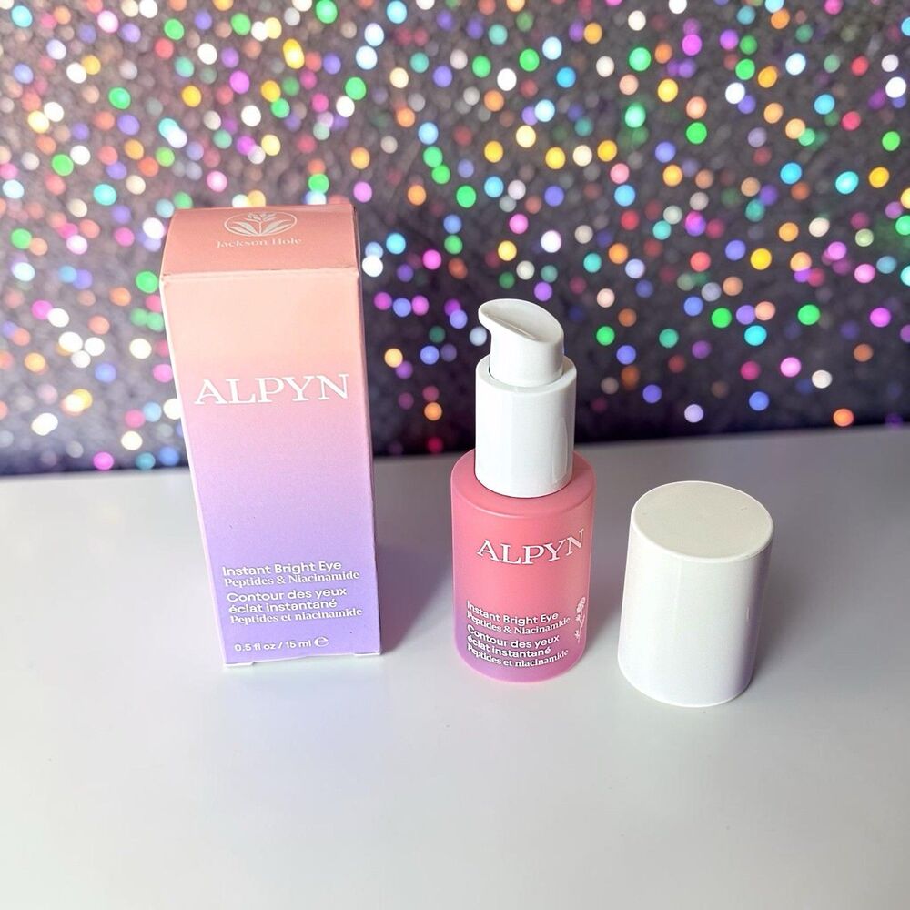 ALPYN BEAUTY Instant Bright Eye Peptides & Niacinamide Full Size 0.5 FL OZ NIB